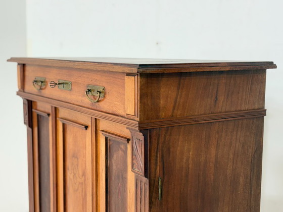Magnifique commode/armoire ancienne Gründerzeit (fin du XIXe siècle) – vers 1900 – Wood (photo 10 of 15)