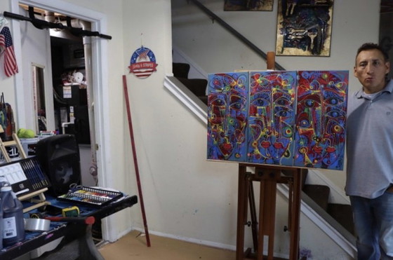 “Miradas Y Flores” Simeon Gonzales – Paintings & Drawings, Canvas (photo 3 of 8)