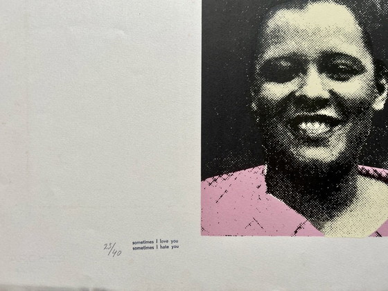 Image 1 of Sérigraphie Klaas Gubbels - Icône du Jazz Billie Holiday