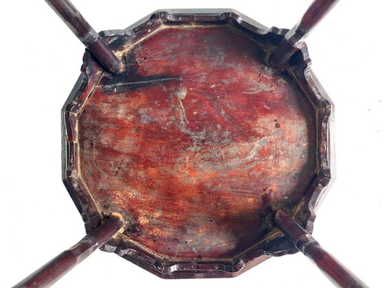 Image 1 of Antieke gelakte houten Soban-tafel uit de Joseon-dynastie, Korea, eind 19e eeuw.