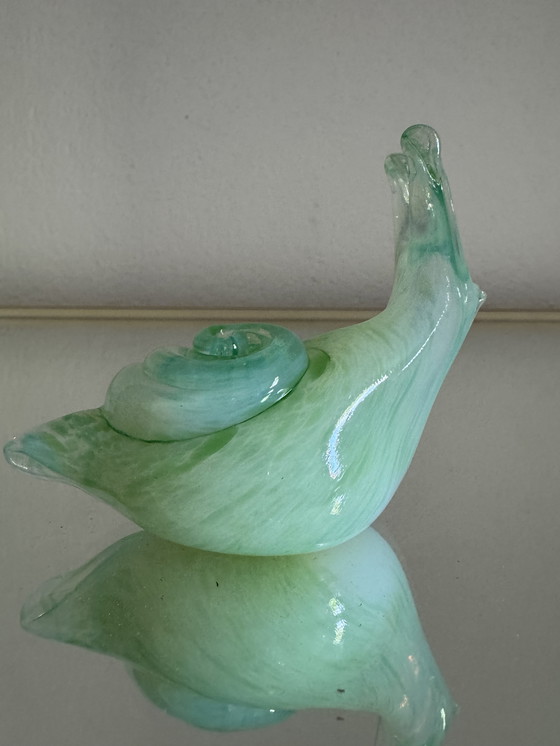 Image 1 of Lumaca in vetro di Murano opalescente antico