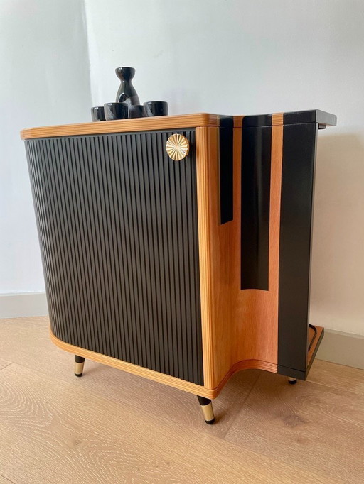 Comodino Auping – Restaurato professionalmente con finitura Art Déco personalizzata