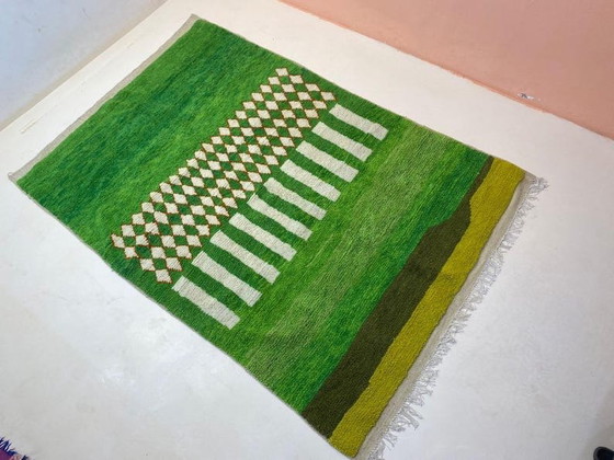 Image 1 of Reiner Wollteppich, traditionell handgefertigt, Größe 2/3 m