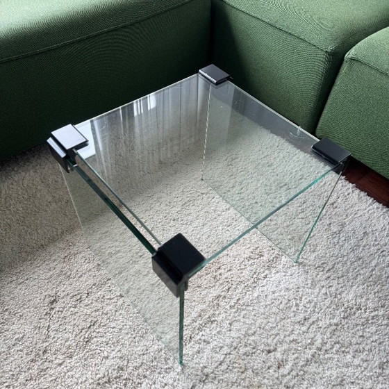Image 1 of Vintage glazen side table