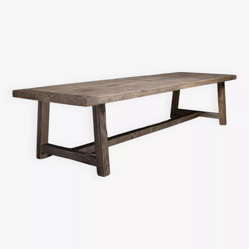 Table De Ferme Founder En Chêne Massif - 200 Cm De Long