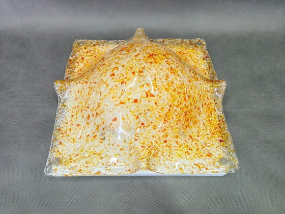 Image 1 of Paire d'appliques murales en verre de Murano, conçues par Toni Zuccheri pour Mazzega, années 1970