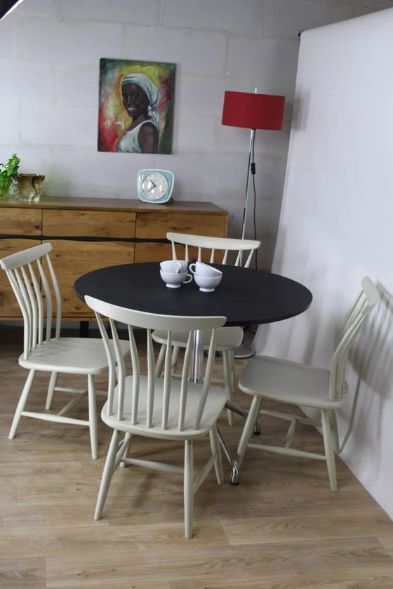 Image 1 of Vintage Scandinavische Akerblom-stoel van berkenhout, Zweden, 1955