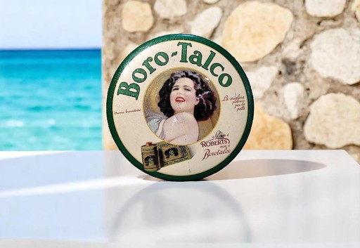 Boîte métallique vintage Borotalco Roberts