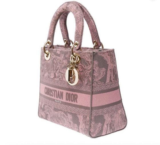 Image 1 of Bolso DIOR Lady Dior en Toile Rose - 102003