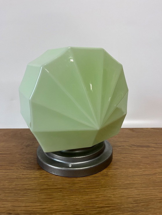 Image 1 of Superb Luxus Grün Seltene Art Deco Deckenlampe