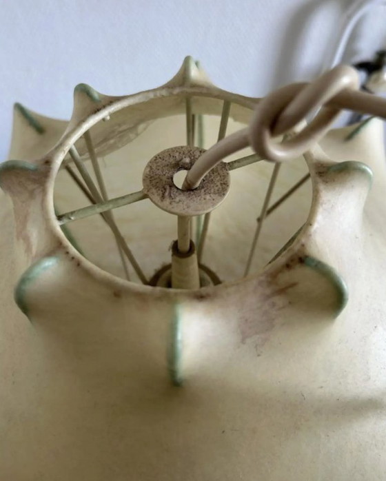 Image 1 of Rare Suspension Viscontea cocoon par Achille & Pier Giacomo Castiglioni – lampe design années 60 Italie – mid century