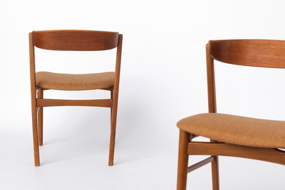 Image 1 of Set of 6 Danish Mid Century Dining Chairs – Farstrup Model 206, Teak Wood Chairs 1960s, Vintage Scandinavian Dining Chairs