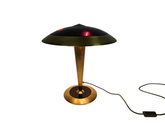 Image 1 of Egoluce - Oscar Torlasco - messing - tafellamp - 1980's