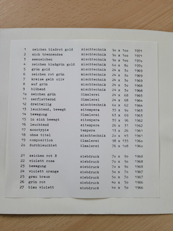 Image 1 of Rolf Loch Art Folder 27 images 1960-1971 oil paintings egg tempera screen prints