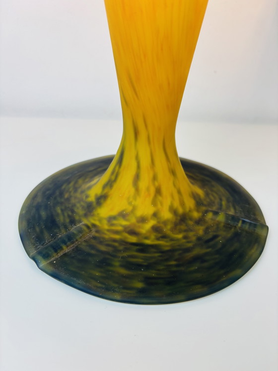 Image 1 of Lampada francese Art nouveau Mushroom pate de verre