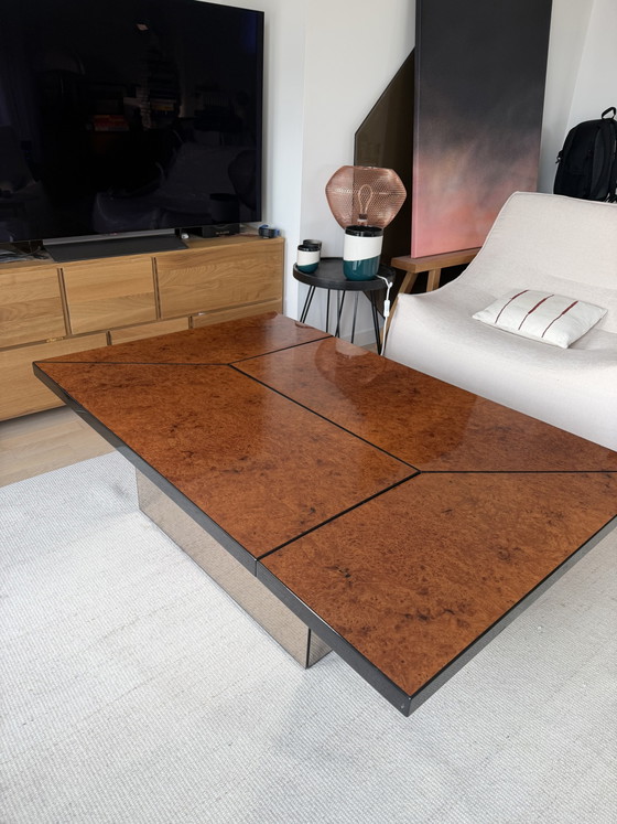 Elm Burl Bar Table by Roche Bobois and Paul Michel – Coffee tables, Glass, Plexiglass (photo 4 of 8)