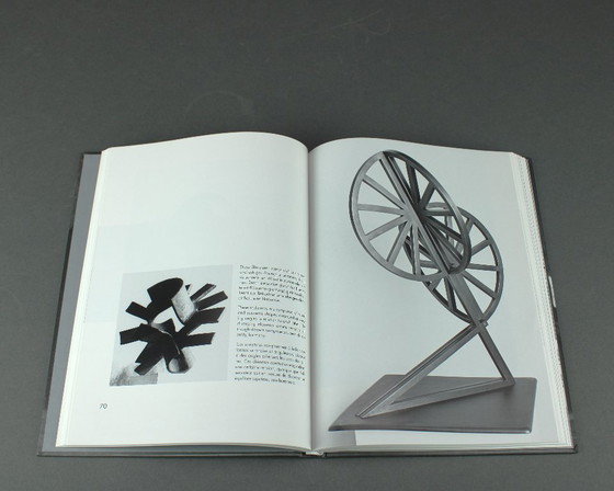 Image 1 of Manfred Bergmeister (1927-2019) - Brutalist handmade wrought bronze pendant lamp / six light candelabra