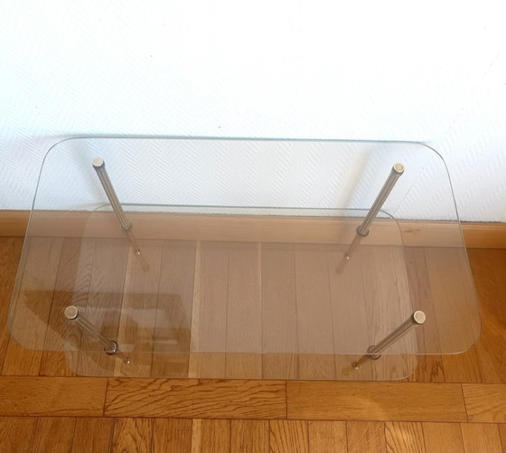Brass and glass coffee table, Jansen style, circa 1960 (photo 7 of 10)