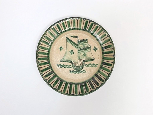 4 Piatti Vietri decorati della Fabbrica Ceramica Avallone, anni '30