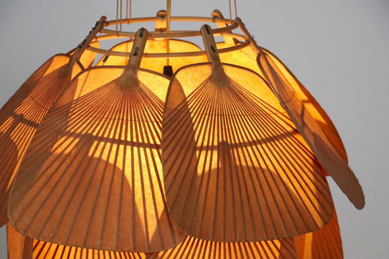 Image 1 of Lámpara de araña Ju-Yon, serie Uchiwa de Ingo Maurer para design m, Alemania, 1973.