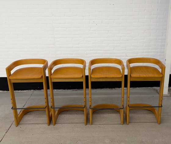 Image 1 of Set van 4 Willy Rizzo stijl barkrukken
