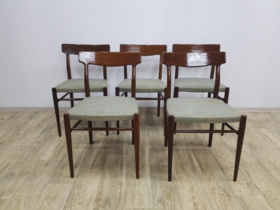 Chaises Mid-Century No. 603 de Lübke, années 1960, Lot de 5 – Chaises de salle à manger, Mid Century Modern (photo 3 of 17)