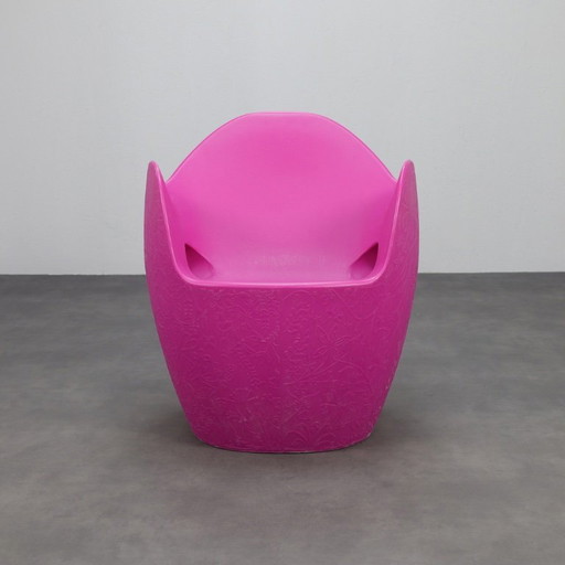 Set of 2 Armchairs “O-Nest” by Tord Boontje for Moroso, 2006 Fuchsia