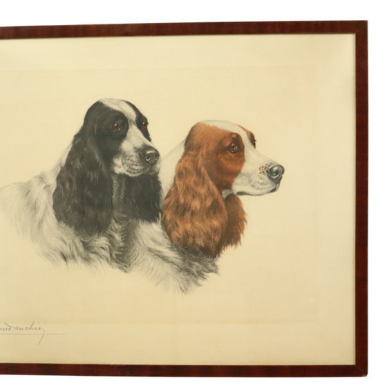 Image 1 of Large Color Lithograph Leon Danchin