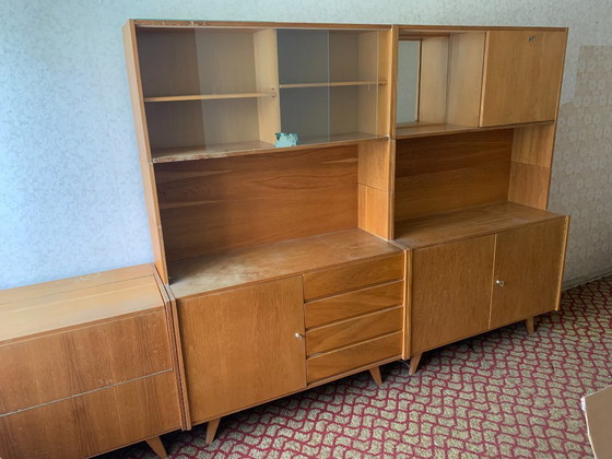 Image 1 of Large modular wall unit by Jiří Jiroutek for Interiér Praha, Czechoslovakia, 1964