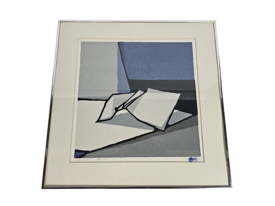 Image 1 of Fon Klement - woodcut - 'Livre Ouvert' - Proof print - signed - 1987