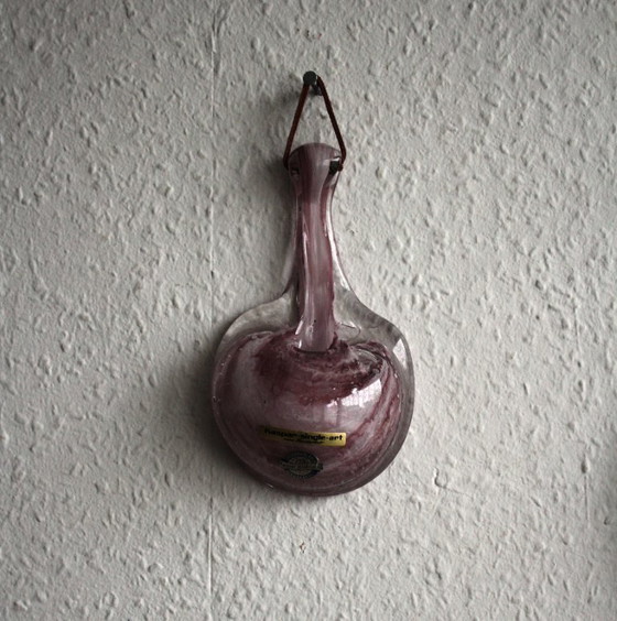 Image 1 of Mid-century wall vase made of mouth-blown glass, Kaspar Glas Studio