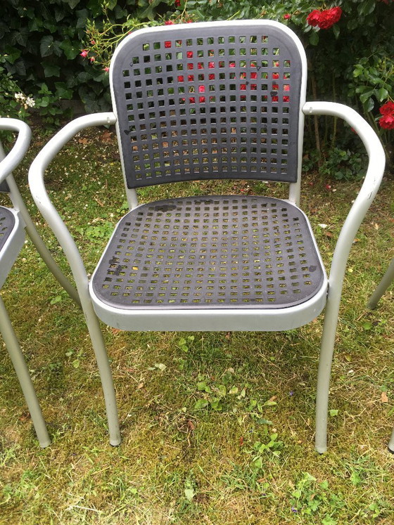 Image 1 of 6 chaises argentées DePaDova Vico Magistretti ENSEMBLE
