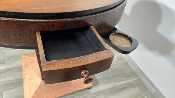 Image 1 of Art Deco Schaak/Pokertafel