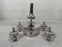 Vintage Modular 'Chrome Plated' Candlestick - STOFF Nail BMG