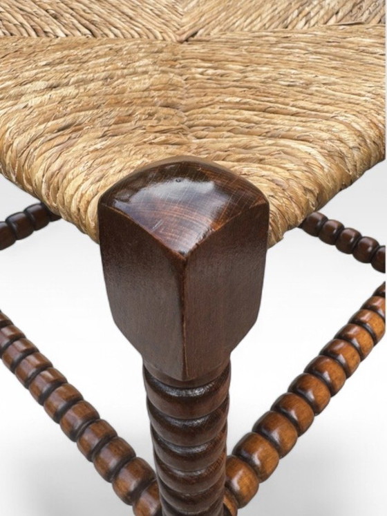 Bobbin Hoekstoel | Biezen Zitting | Jaren '20-'30 – Krukjes, Wood (photo 11 of 15)