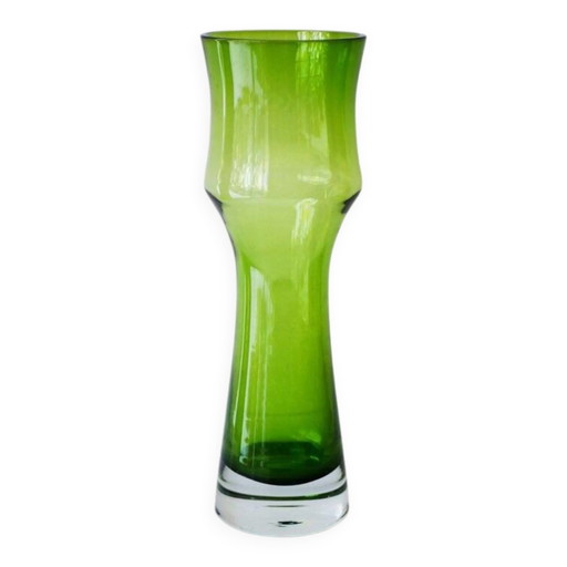 Mid-century modern glass vase by Bo Borgström for Åseda