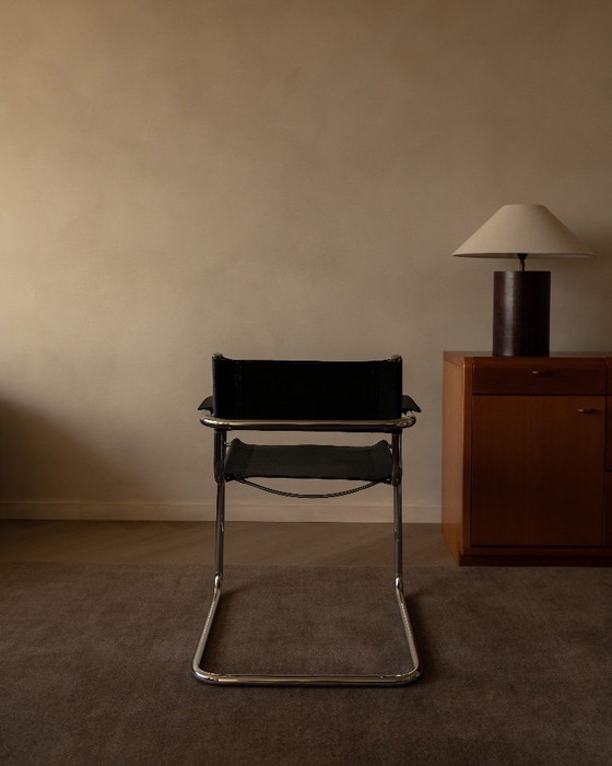Image 1 of Vintage Bauhaus chrome leather cantilever chair – Mart Stam / Marcel Breuer style