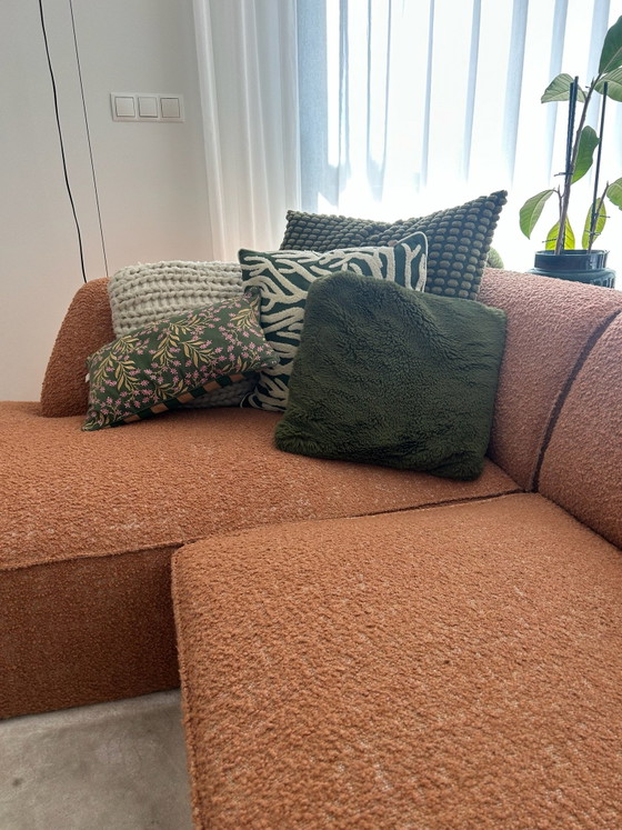 Dôme Deco CALI Divano L – Terracotta – 275 × 180 cm – Divani 3 posti, Tessile (photo 7 of 11)
