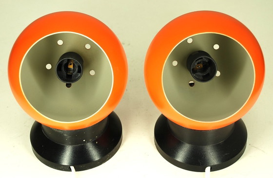 Image 1 of Lámparas de pared con imán de bola, Dinamarca, década de 1960. Juego de 2 piezas.