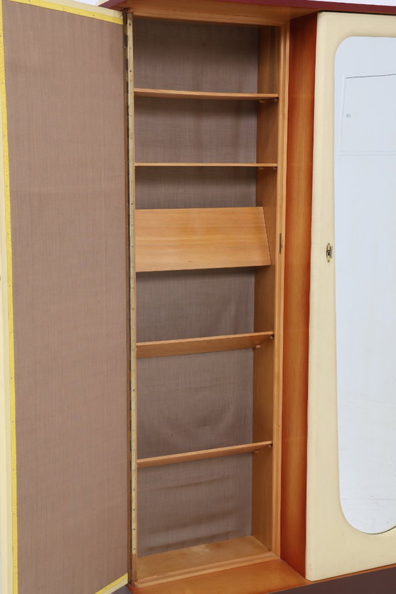 Image 1 of Appendiabiti da parete vintage | Mobiletto da ingresso di metà secolo | Appendiabiti anni &#39;60 | Con asta appendiabiti e scom