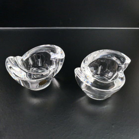 Vintage crystal tealight holders Amalfi, set of 2, Table accessories, Glass, Transparent (photo 4 of 7)