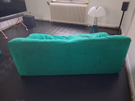 Image 1 of Divano e pouf in tessuto Plumy in perfette condizioni.