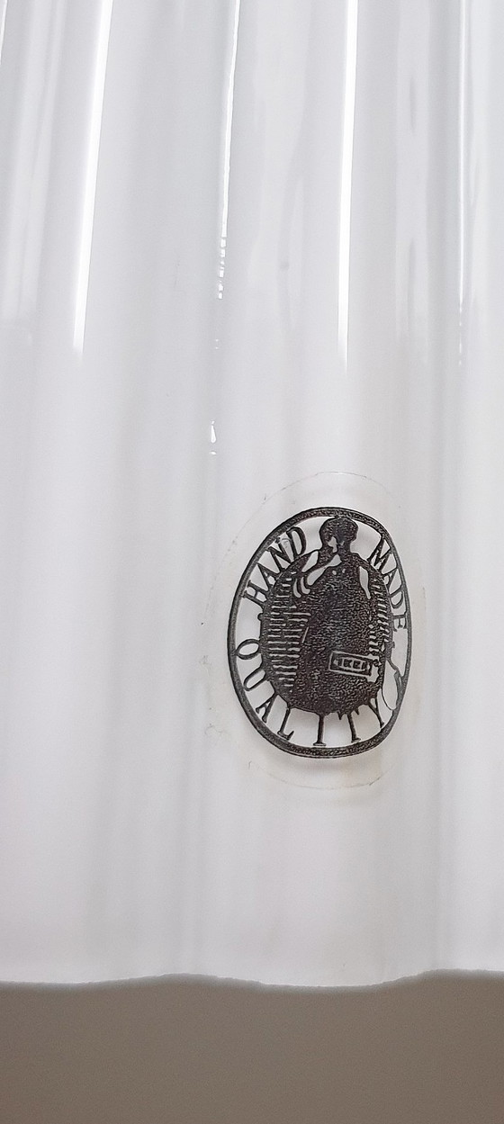 Image 1 of 2x Lamp - TYP T0712 - Opaline glas plissé - Ikea / 365+ Lunta 11