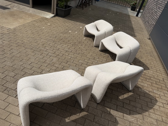 Image 1 of Artifort F598 Groovy armchairs in mint condition!! Pierre Paulin
