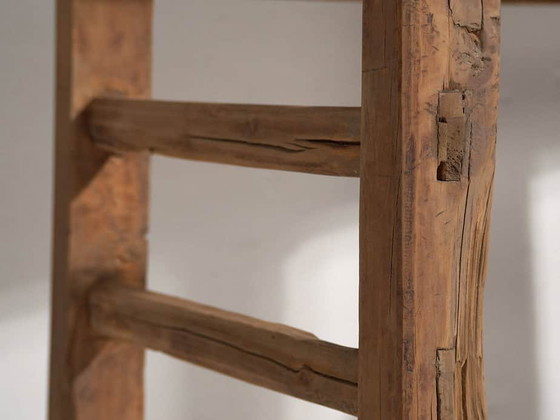 Mesa consola de vestíbulo antigua (c.1920) #2, Madera, Marrón, Rustic (foto 25 de 29)