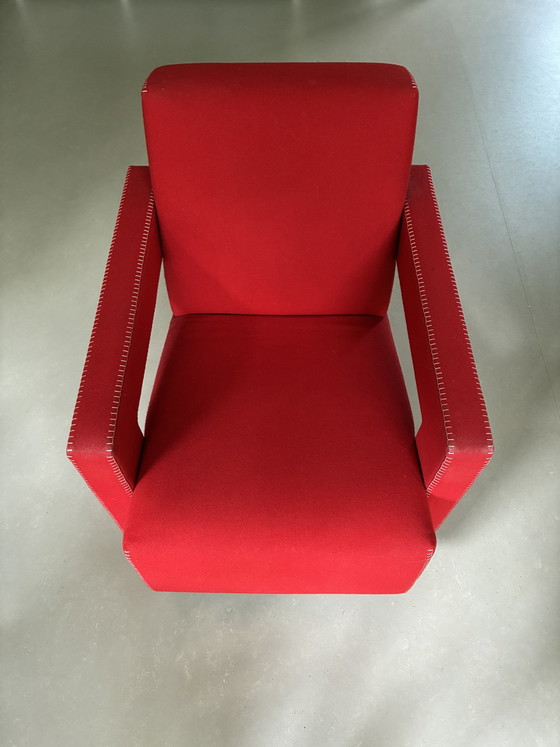 Zwei Rietveld-Stühle Utrecht/Lana in gutem Zustand – Cassina, Sessel, Wool (photo 4 of 5)