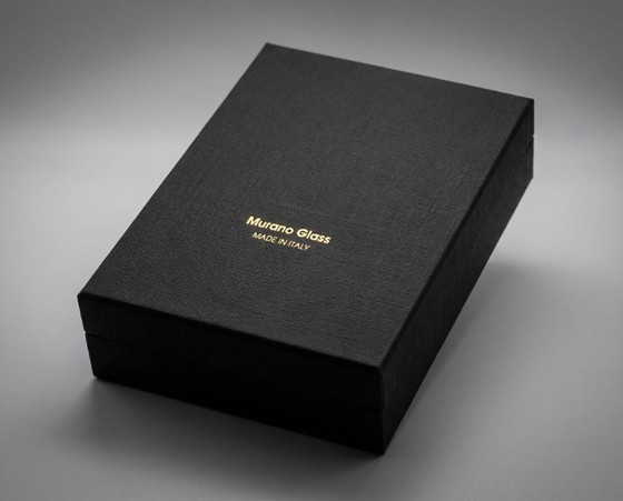 Image 1 of Halsketting van Murano-glas met 24-karaats bladgoud – Gecertificeerd – 86 cm