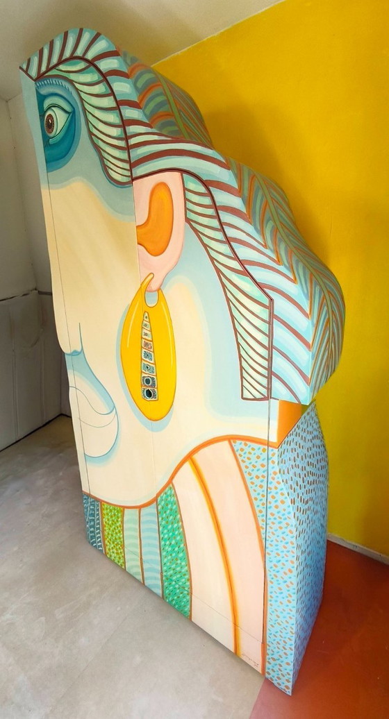 Image 1 of * Artistic Design Wall Cabinet and Matching Coffee Table *