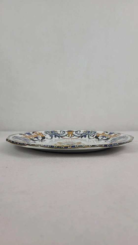 19th century Gien earthenware plate – Crockery, Chrome (photo 7 of 7)