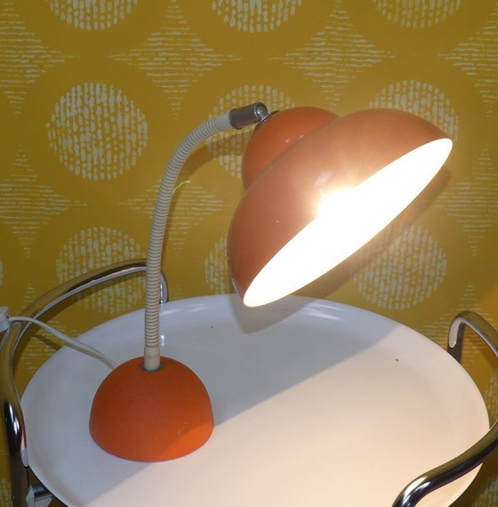 Image 1 of Temde type 21 60s lamp table lamp orange desk lamp gooseneck